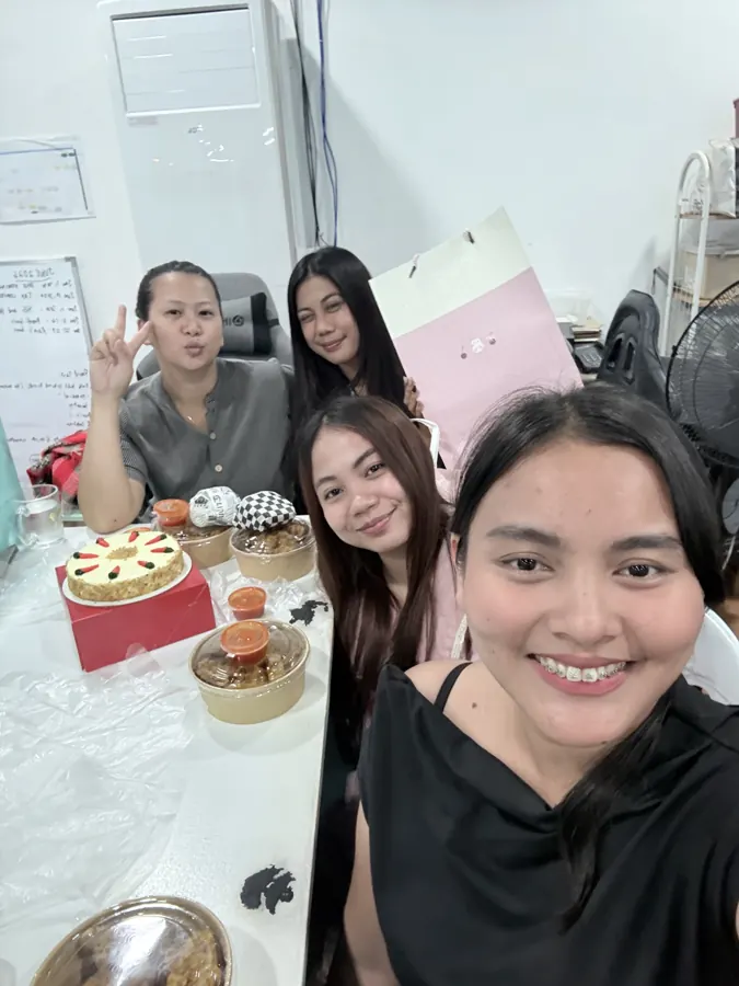Upstaff team selfie at a team night